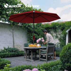 Bluesun-paraguas solar con certificado CE, para exteriores, patio, energía Solar, playa, rojo y verde, tecnología negra - Product Image 4