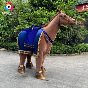 Disfraz de Caballo de Pantomima para Teatro de 2.4m, Realista, para 2 Personas, Accesorio para Representaciones Escénicas, Traje de Caballo Marrón Realista - Product Image 6