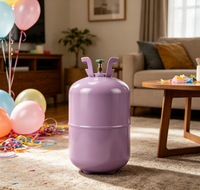 Tanque de Gas Compacto de 4.5L con Boquilla Ergonómica para Arcos de Globos y Decoraciones de Fiesta