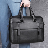 Sac à main pour documents d'affaires MARRANT pour hommes, sac pour ordinateur portable de 13,3 pouces, sac messager en cuir véritable, mallette pour hommes