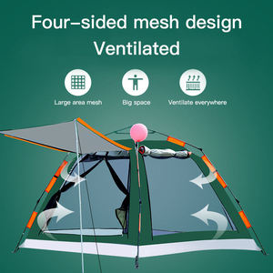 เต็นท์ตั้งแคมป์สำหรับครอบครัวแบบกันลมสำหรับกิจกรรมกลางแจ้ง เต็นท์พกพาสำหรับการตั้งแคมป์และเดินป่า - Product Image 4