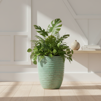 Grand pot de fleurs en céramique écologique pour la décoration intérieure et extérieure, design classique, pot de plantation pour la décoration du jardin