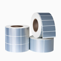 Film polyester PET mat argenté auto-adhésif à forte adhérence, autocollant permanent personnalisable, utilisation industrielle, étiquette imperméable