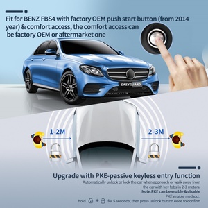 Kit de clé intelligente EASYGUARD PKE, système d'entrée sans clé passif compatible avec BENZ FBS4 avec bouton de démarrage OEM (2020+) et accès confortable - Product Image 4