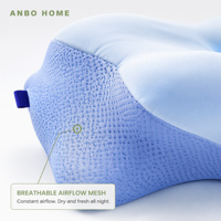 Oreiller cervical en mousse à mémoire de forme personnalisé en gros, oreiller ergonomique de soutien du cou OEM ODM