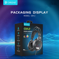 Headphone Olahraga Anti-Noise 3.5mm USB Tahan Air IPX4 dengan Mikrofon, Desain Over-Ear untuk Gaming dan Penggunaan Komputer