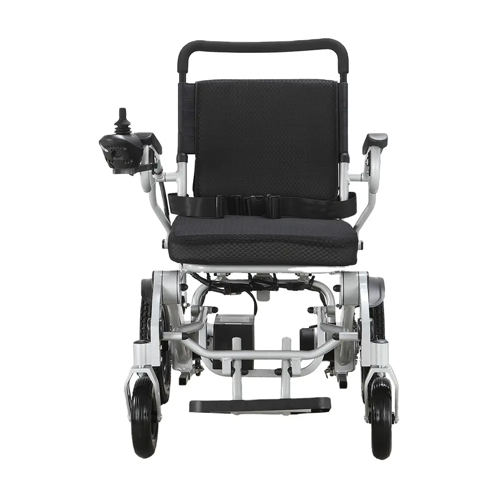 XFGW25-203 Aluminium Draagbare Lichtgewicht Opvouwbare Opvouwbare Elektrische Wiel Stoel Elektrische Rolstoelen Voor Volwassenen