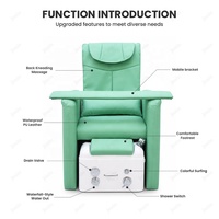 Fauteuil de pédicure de luxe avec extension pour spa des pieds, mobilier de salon pour onglerie, hôtel et spa - Vente en gros usine