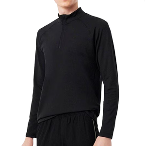 Camiseta de Hombre de Alta Calidad, Color Puro, Manga Larga, Cuello Alto - Product Image 2