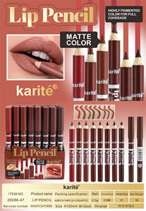 Crayon à lèvres mat hautement pigmenté <span class=keywords><strong>Karite</strong></span>, longue tenue, vente en gros, rouge à lèvres soyeux et lisse, couleur pour une couverture complète - Product Image 3