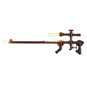 Lounge Parlor Pipe Decor Lampshade Vintage AK47 Gun lamp wall