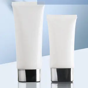 Prodotti Hot spot tubi di plastica bianchi tubo cosmetico 100ml tubo bianco crema solare spf 50