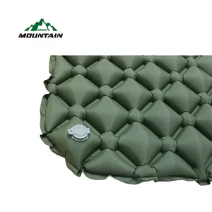 China Outdoor Sports TPU Material Inflatable Cushion Mat Sleeping Pad Without Pillow For Camping