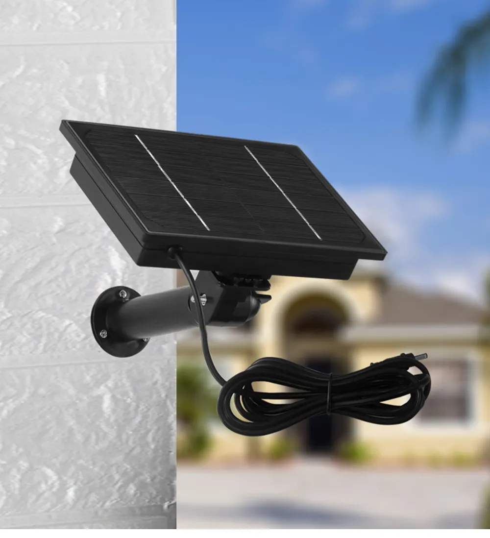 Solar Panel For Wifi Camera Built In Battery 18650 6V 4W Outdoor Waterproof IP67