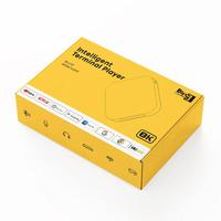 Boîtier Android TV 2025 avec Système Cloud, Mise à Jour de l'Interface Utilisateur, Amlogic S905, 1 Go, 8 Go, 128 Go, Double Wi-Fi 2.4/5 GHz, Bluetooth, Télécommande Vocale, Boîtier Android TV 4K