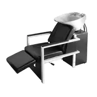ANTLU Modern saç salonu mobilyası sandalye ve kase saç yıkama sandalyesi geri yıkama ünitesi uzanmış şampuan koltuğu