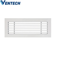 Grille de barre linéaire d'aération d'air d'échappement en aluminium de revêtement de poudre blanc de CVC