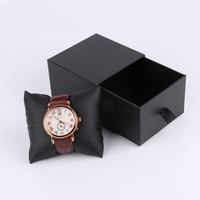 Vente Flash Boîte à Montre Coulissante en Carton Noir "Tiroir" pour Montre et Bracelet, Emballage de Stock