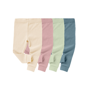 กางเกงเลคกิ้งผ้าฝ้ายออร์แกนิกสําหรับเด็กวัยหัดเดินอายุ 0-4 ปี - Product Image 1