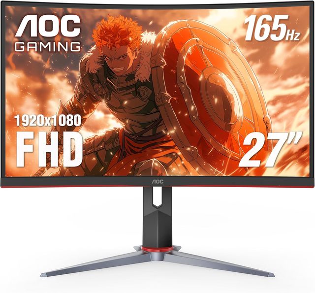 AOC Q32G11ZNE 31.5inch 2K 180Hz Curved Gaming Monitor New Low Blue Light Non-Flickering G-Sync 1ms Response Time Desktop LCD