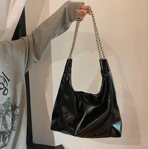 Bolso Tote de PU Estilo Bohemio para Mujer, con Cadena, Correa Única, Gran Capacidad, con Cierre, para la Universidad, la Vida Diaria, el Trabajo, Todas las Temporadas - Product Image 6
