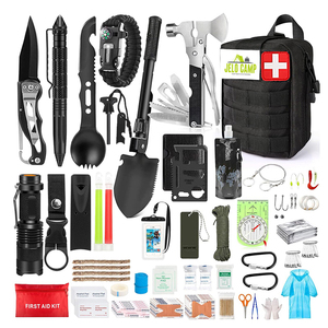 Kit de survie professionnel d'urgence 235 en 1 & équipement de survie en cas d'aventure en milieu sauvage, de camping, de tremblement de terre, de sécurité, trousse de premiers soins - Product Image 1