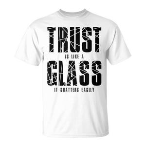 La confianza es como un cristal, camiseta motivacional, ropa familiar para mamá, para la autoconciencia - Product Image 1