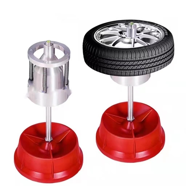 Portable Hubs Wheel Balancer W/ Bubble Level Heavy Duty Rim Tire Cars Truck Tool