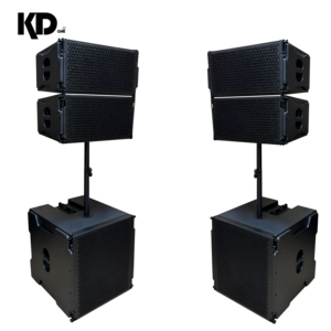Juego de Altavoces de Línea de Neodimio Activos de 10 Pulgadas 4+2 con Amplificador Incorporado de 135db para Conciertos al Aire Libre, Festivales, Eventos en Vivo, Juego Kd-4+2 Light - Product Image 1