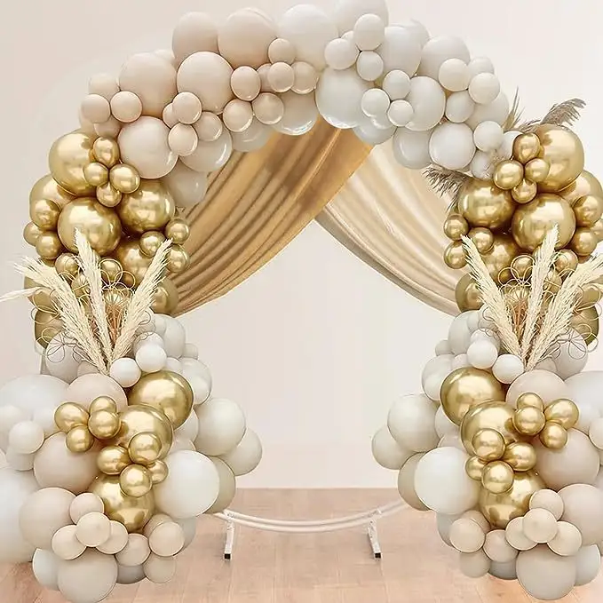 Conjunto de decorações infláveis para festas de aniversário de casamento estilo boêmio 114 peças