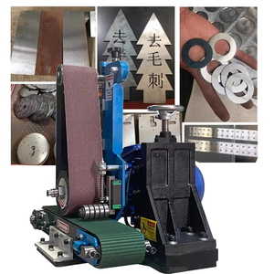 Petite meuleuse de table portable 100/150 pour barres rondes, pièces de découpe laser, cuir, bois, <span class=keywords><strong>pierre</strong></span> - Product Image 1