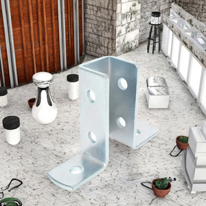 Galvanized Metal <strong>Base</strong> Strut Riel Channel Fittings Building Accessories for Photovoltaic Support <strong>Base</strong> Featuring Durable <strong>Brackets</strong> - Product Image 2