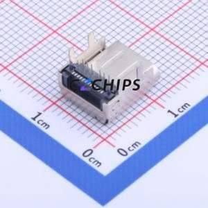 GT-USB-7065 USB Connector SMD Connector ( Connector Type: Type-C )( Protocol Standard: USB 3.1 )( Gender: Female ) - Product Image 2