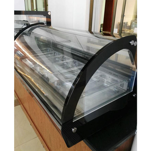 Table Top Small Gelato Ice Cream Display Freezer 6 Pans Curved Glass Commercial Counter Ice Cream Freezer Display - Product Image 4