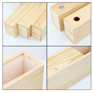 1.2L Rectangular Handmade Soap Silicone Mold BIg Capacity with Wooden Box Baking Toast Tool <b>Kitchen</b> Loaf Embed DIY Soap Making - Product Image 6