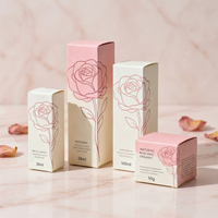 Carpeta de Cartón Blanca con Logotipo Personalizado, con Bolsillos, para Cosméticos y Cuidado de la Piel, Cajas Reciclables para Regalos, Venta al Por Mayor