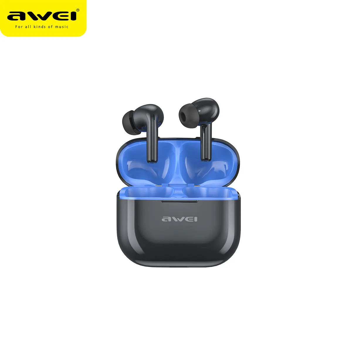 Nouveau produit Awei T1 Pro vente en gros d'écouteurs sans fil Tws Bluetooth mini écouteurs casque pour téléphone mobile