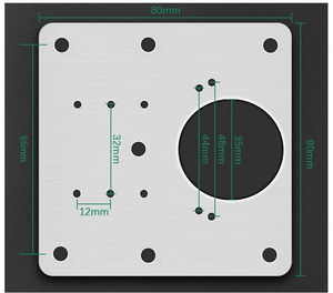 Kit de réparation de charnières d'armoires en acier inoxydable, plaque de couverture argentée antirouille de 3,5 x 3,5 pouces avec vis pour fixation d'étagères - Product Image 6