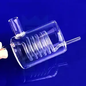 High quality transparent quartz spiral glass tube for heating elements