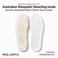 Semelles intérieures en peau de mouton australienne, fourrure d'agneau véritable, semelles intérieures pour chaussures, chaudes, douces et confortables