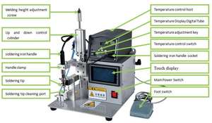 Commande au pied avec carte de câble USB Nouveau produit Machine <span class=keywords><strong>à</strong></span> <span class=keywords><strong>souder</strong></span> électrique pneumatique <span class=keywords><strong>semi</strong></span>-automatique - Product Image 3