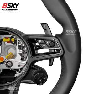 Adaptateur de volant en cuir <span class=keywords><strong>SC</strong></span> adapté aux ventes directes d'usine <span class=keywords><strong>Porsche</strong></span> 718 991 <span class=keywords><strong>911</strong></span> Panamera Cayenne Cayman Boxster - Product Image 6