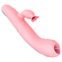 Jouets sexuels pour adultes en silicone, stimulation de la langue, multifonction, 7 modes de vibration, vibrateur lapin pour femme