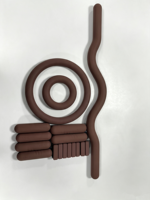 Kit de Pilates Marron Chocolat : Haltères en Silicone, Anneau de Pilates, Lest de Cheville, Tapis de Yoga, Anneau de Pilates Lesté