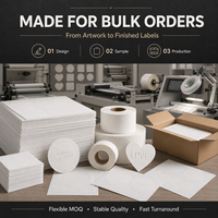 Étiquettes autocollantes blanches personnalisées en relief pour emballages de luxe, sceaux de logo en papier gaufré à sec pour cadeaux, bougies et boîtes