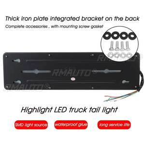 2 pièces Feux arrière LED 24V pour camion, feux de signalisation pour remorque, feux de brouillard pour camions, remorques, caravanes, UTE, camping-cars - Product Image 3