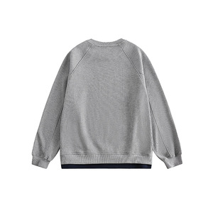 Мужской Однотонный пуловер с логотипом на заказ - Product Image 4