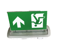 Luz de Señalización de Salida de Emergencia LED Recargable, Blanca Fría, para Seguridad contra Incendios, Empotrada en el Techo