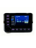 Récepteur audio stéréo marin 4 pouces BT FM MP5 Lecteur radio marin étanche, adapté aux activités de plein air, UTV, yacht, tourisme, bus.