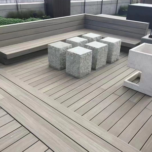 Dalles de terrasse <span class=keywords><strong>en</strong></span> WPC <span class=keywords><strong>pour</strong></span> balcon, appartement, extérieur, cour, anti-éclats, utilisation sûre, nettoyage facile - Product Image 6